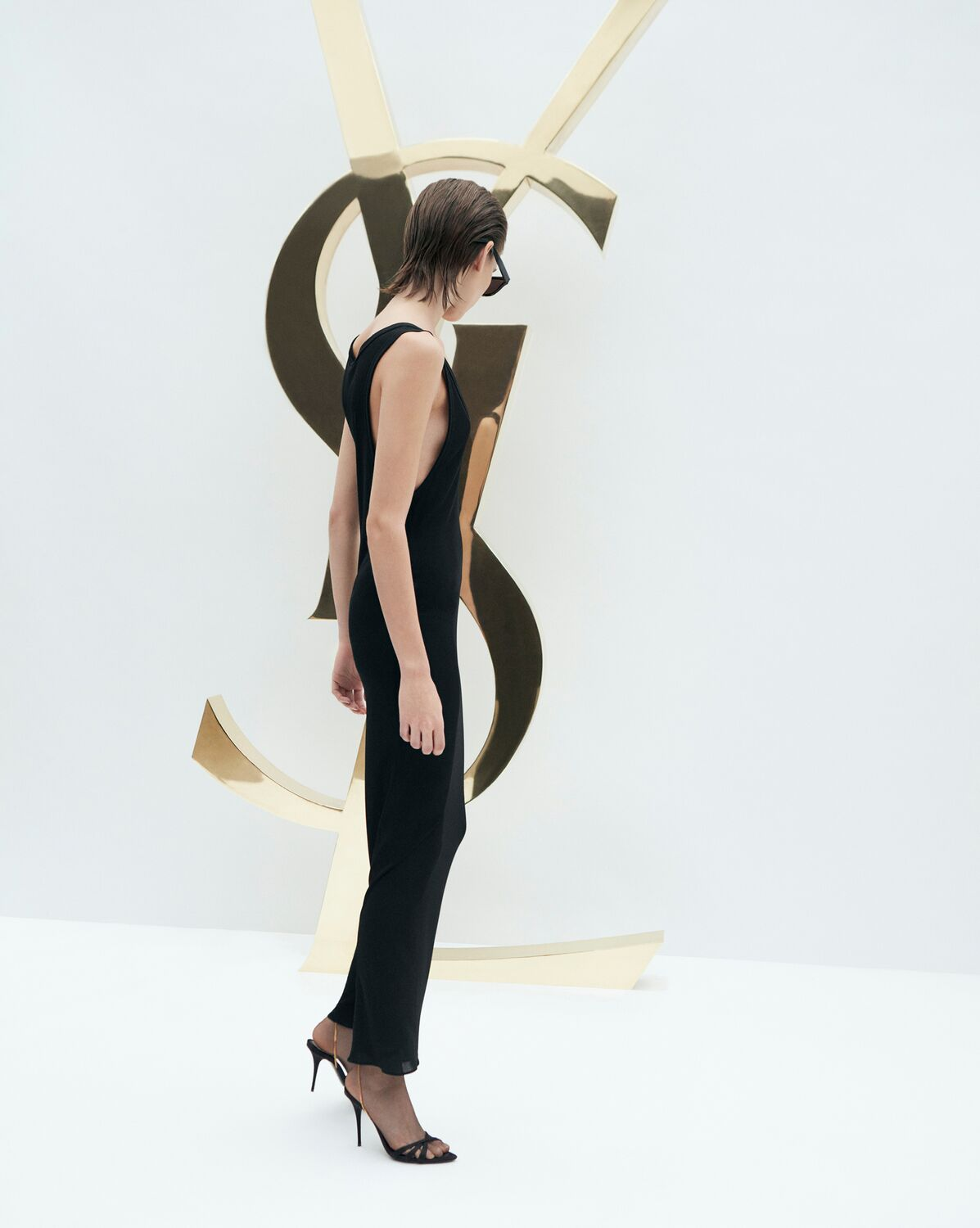 MELODY SANDALS IN CREPE SATIN